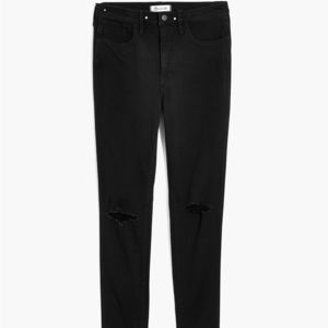 MadeW 10" HighRise Roadtripper Supersoft Jeans Davie Wash Knee-Rip Edition MC480